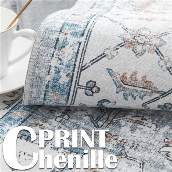 Runner Rug 2x6, Bohemian Hallway Rug Kitchen Rug Washable Rug Floral Runner - Picture 2 of 7